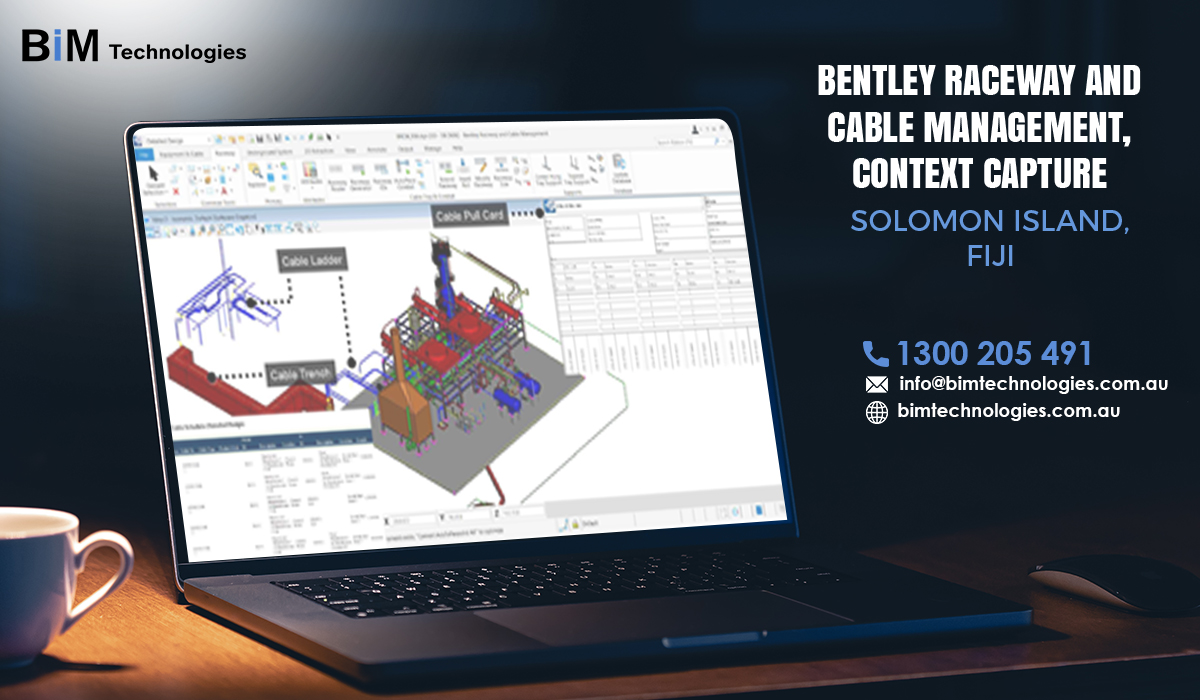 Bentley Raceway and cable management, context Capture Solomon Island, Fiji