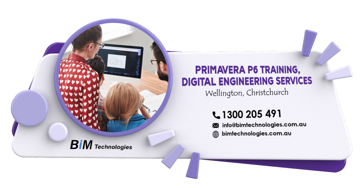 Primavera P6 training, digital engineering Services Wellington, Christchurch